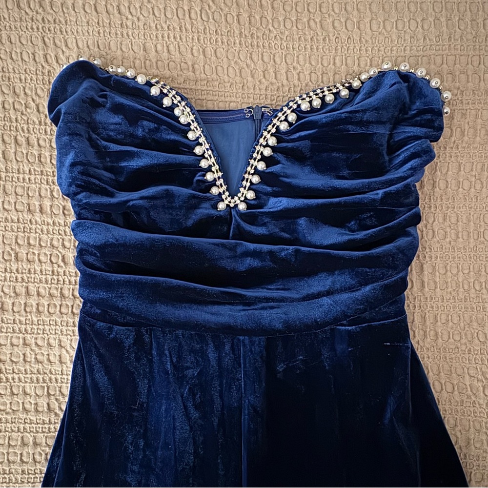 Blue Velvet Jumpsuit